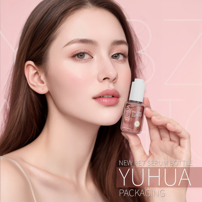 50 ml özelleştirilebilir serum damlalama şişeleri ODM/OEM Açık yağ serum plastik şişe