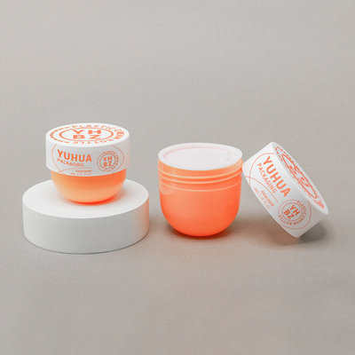 30ml 50ml Plastik Kozmetik Kavanoz Ekolojik Dost Pp Flip Kapaklı Vücut Tereyağı Krem Kavanozu