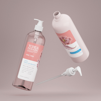 Toptan Plastik Losyon Şişesi Beyaz1000ml Özel PET Şampuan ve Kondisyoner Şişe