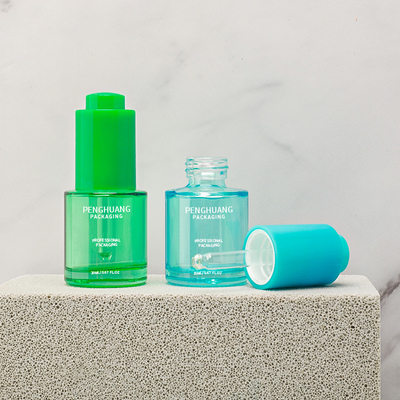 20ml 25ml 40ml 50ml Lüks Esansiyel Yağı Cam Şişe Ambalaj Damlalıklı Serum Şişesi