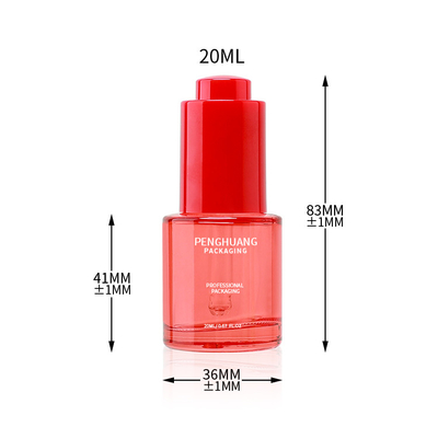20ml 25ml 40ml 50ml Lüks Esansiyel Yağı Cam Şişe Ambalaj Damlalıklı Serum Şişesi