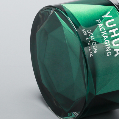 50G Plastik Ambalaj Kavanozları Luxuyr Boş Akrilik Plastik Krem Kavanozları Kapaklı
