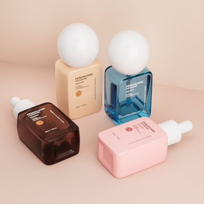 30ml yuvarlak top kapak kalın alt boş sıvı taban şişeleri