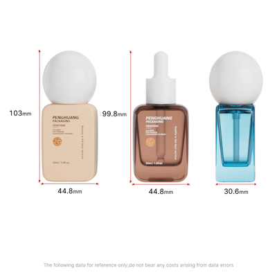 30ml yuvarlak top kapak kalın alt boş sıvı taban şişeleri
