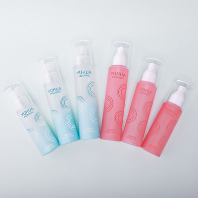 Özel Toner Kozmetik Sprey Şişesi Şeffaf Silindir PET Sprey Şişesi Nemlendirici Toner İçin