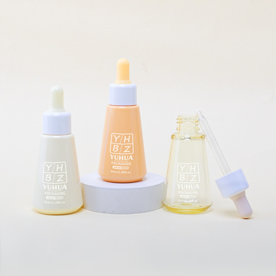 Cümle İpek Ekran Baskı Serum Damla Şişeleri 50ml Özelleştirilebilir Plastik Esans Yağı Şişesi