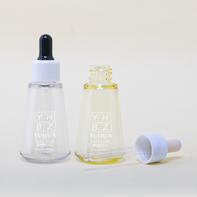 Cümle İpek Ekran Baskı Serum Damla Şişeleri 50ml Özelleştirilebilir Plastik Esans Yağı Şişesi