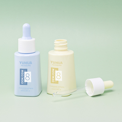 Baskı Logo Essential Oil ve Cilt Bakımı İçin 50ml PET Serum Damla Şişeleri