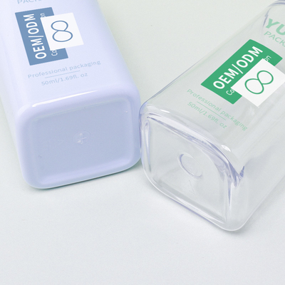 Baskı Logo Essential Oil ve Cilt Bakımı İçin 50ml PET Serum Damla Şişeleri