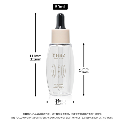 PET malzemelerinden özel kare serum damlatıcı şişeleri için 15-20 günlük teslim süresi