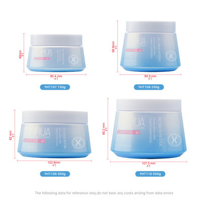 Clear or Color Custom Plastic Packaging Jars Capacity 150G 250G 350G 500G Electroplating Printing