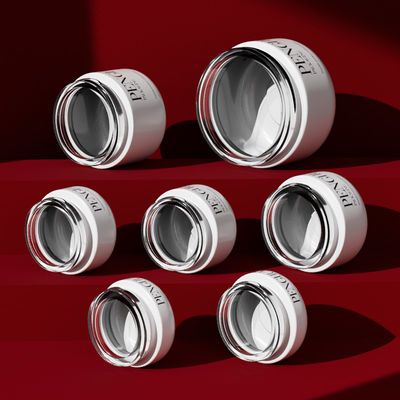 Beyaz/Şeffaf/Özel Cam Krem Kavanozu Lüks Cilt Bakımı Seriniz İçin Mükemmel