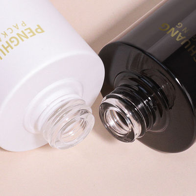 Müşteri İhtiyaçlarına Göre Özelleştirilmiş Logolu Yuvarlak Cam Damlalıklı Şişe