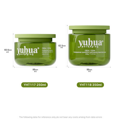 Açık veya renkli özel plastik krem kavanozu yuvarlak şekil kozmetik kremler deri bakım losyonları ve güzellik ambalaj ihtiyaçları için idealdir