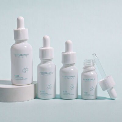 Logo Özel Yuvarlak Serum Yağ Şişesi Sürekli Sızıntı Kanıtlı Tasarım Önemli Yağlar için Uygun Cilt Bakımı Ve Kozmetik Paketleme