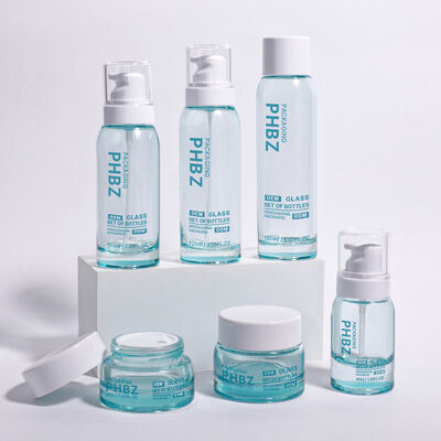 ODM OEM Kabul Edildi Yuvarlak Lüks kozmetik ambalaj şişesi, üst düzey kremler, serumlar ve diğer güzellik malzemeleri için uygundur