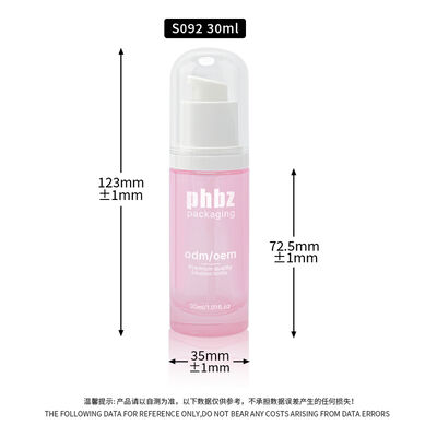 Pompalı Aksesuarlı Cam Losyon Cam Şişeleri, Cilt Bakımı ve Güzellik Losyonları için Tasarlanmış Sağlam Cam Şişe Malzemesi