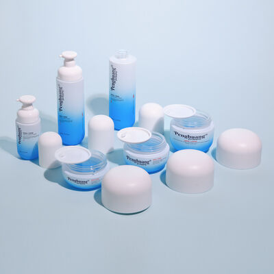 İpek Baskı Yüzey İşlemeli, Özel Logo ve Renk Kişiselleştirmeli Cam Kozmetik Ambalaj Seti