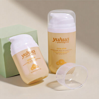 Kozmetik ambalaj ve sıvı depolama için hava geçirmez pompası ve donmuş yüzeyli PP malzemesinden yapılmış plastik losyon şişesi