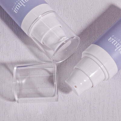 Kozmetik Serum Tonik Ambalajı ve Özel Logo Baskısı İçin Hava Pompali ve Vidalı Kapaklı Geri Dönüştürülebilir Plastik Losyon Şişesi
