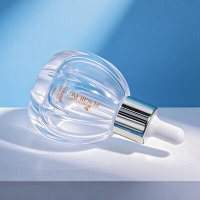 Amber oil serum bottle offering durable construction suitable for essential oils serums and cosmetic skincare products