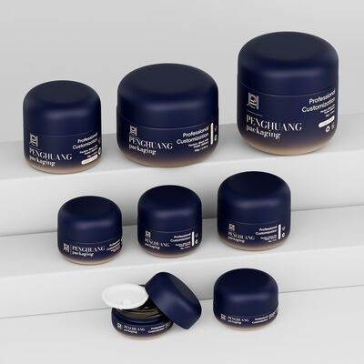 Cream Glass Jars güzellik kremleri ve losyonları için ideal güvenli vida kapağı kapağı ile kozmetik ürünleri için zarif ambalaj çözümü