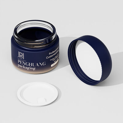 Cream Glass Jars güzellik kremleri ve losyonları için ideal güvenli vida kapağı kapağı ile kozmetik ürünleri için zarif ambalaj çözümü
