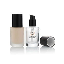 Sıcak Damgalama 30ml Cam Şişeler Likit Fondöten 1 Oz Buzlu Cam Şişe