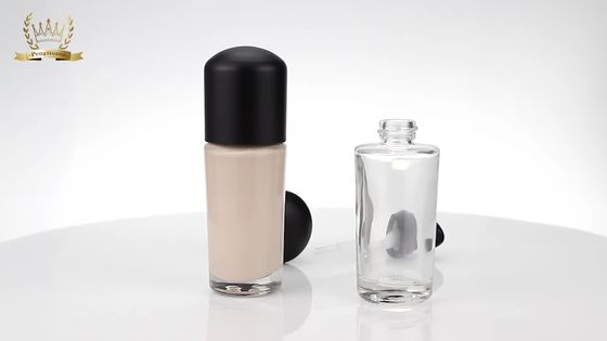 30ml Kozmetik Makyaj Cam Losyon Şişesi Sıvı Fondöten Şişesi Pompalı