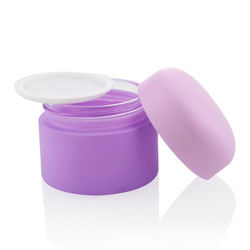 Üretici Özel Krem Ambalaj Cam 30ml Mor Krem Cam Kavanoz Kozmetik İçin
