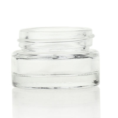 3ml 15ml 20ml Kozmetik Krem Kavanoz Altın Kapaklı Şeffaf Cam