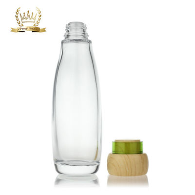 Cilt Bakım Ürünleri İçin Bambu Kapaklı 20ml-120ml Kozmetik Şişe Ambalajı