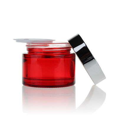 Kırmızı Lüks 30ml-120ml Kozmetik Ambalaj Seti Pompa Püskürtücü Vidalı Kapak Sızdırmazlık