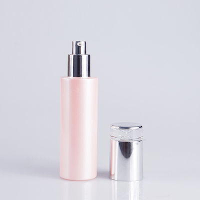 Pembe Boyama 100ml 3.4oz Cilt Bakım Losyonu için Cam Kozmetik Pompa Şişesi