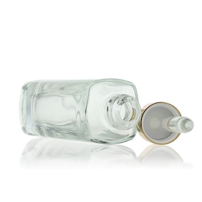35ml Kare Damlalıklı Şişe Cilt Bakımı Gözler Serum Kozmetik Cam Şişe S025