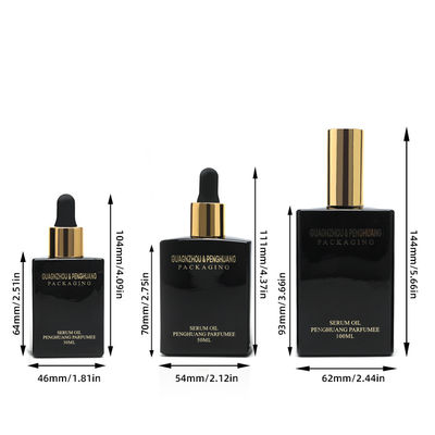 30ml 50ml 100ml Serum Cam Esansiyel Yağ Damlalıklı Şişe pompası Kozmetik ambalajı