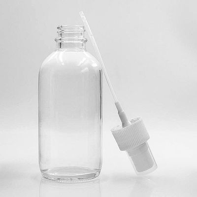 Pompa Spreyi ile Sıvı 120ml Berrak Boston Cam Şişeler