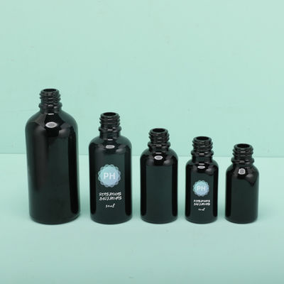 Yuvarlak 5ml Bambu Siyah Esansiyel Yağı Damlalıklı Şişe