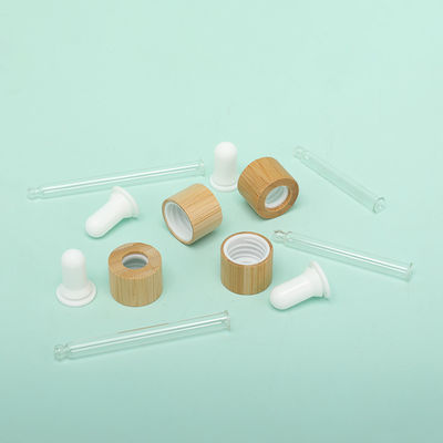 Yeşil Bambu Uçucu Yağ Damlalıklı Şişe alüminyum ve plastik Yaka