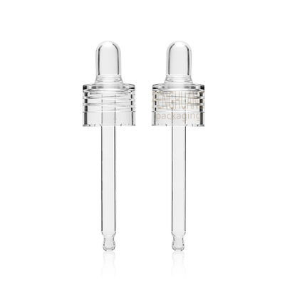serum 30ml için şeffaf damlalıklı cam şişe
