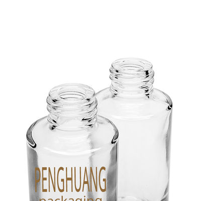 serum 30ml için şeffaf damlalıklı cam şişe