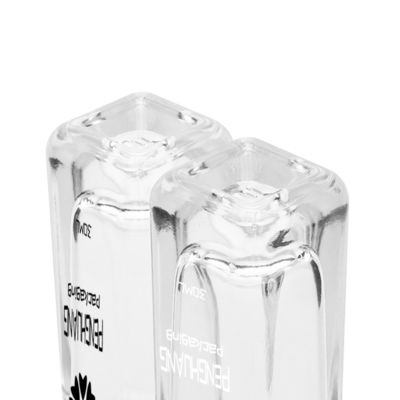 Beyaz damlalıklı 50ml serum cam şişe