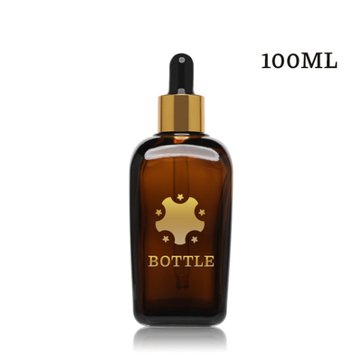 Cilt Bakımı Serum Damlalık Şişeleri Amber Esansiyel Yağları Kozmetik Cam Şişeler