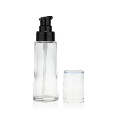 Şeffaf Kapaklı 50ml Likit Fondöten Şişe Serigrafi