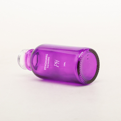 30ml Amber Boston Şişe Beyaz Pompa Püskürtücü Cam Uçucu Yağ Şişesi