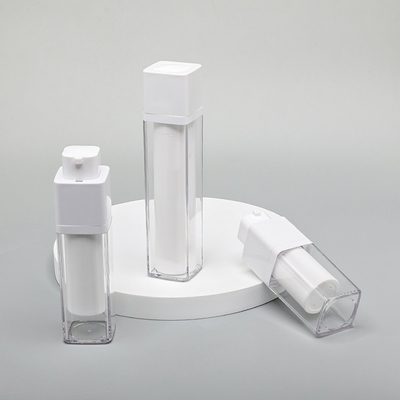 Şeffaf Havasız Plastik Ambalaj Şişeleri 15ml 30ml 50ml