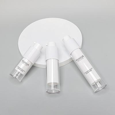 Havasız PET Plastik Şişe 15ml 30ml 50ml Şeffaf Yuvarlak Şekil