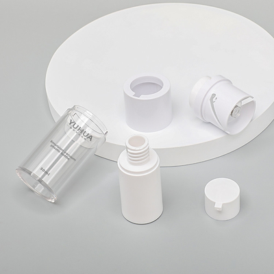 Havasız PET Plastik Şişe 15ml 30ml 50ml Şeffaf Yuvarlak Şekil
