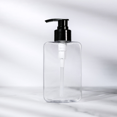 Losyon Pompası Özel Renk ile 200ml Dikdörtgen PET Şişe