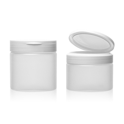 180g 240g 300g Özel logo Plastik ambalaj krem kavanozları vücut tereyağı yüz kremi